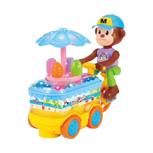 Monkey Candy Ice Cream Cart With Light & Sound, ice cream cart toy, interactive play, light and sound toys