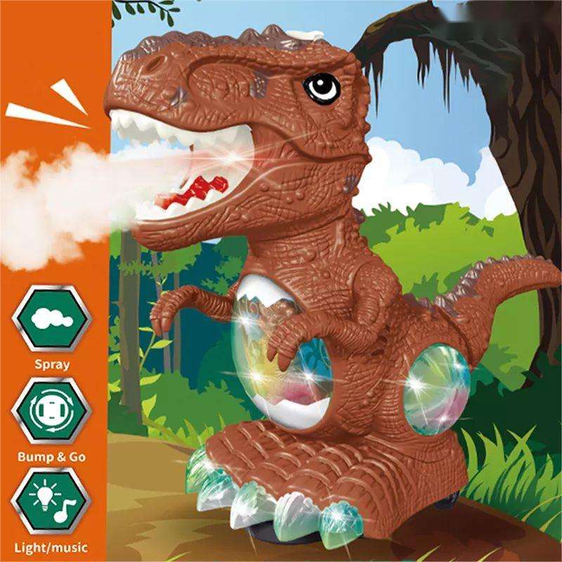 Musical Dinosaur with Atomization Spray Smoke Effect, Birthday Toy Gift