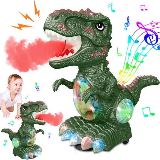 Musical Dinosaur with Atomization Spray Smoke Effect, Birthday Toy Gift