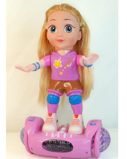 Beauty Doll Toy Hoverboard Balance Toy for Girls - Gift Doll