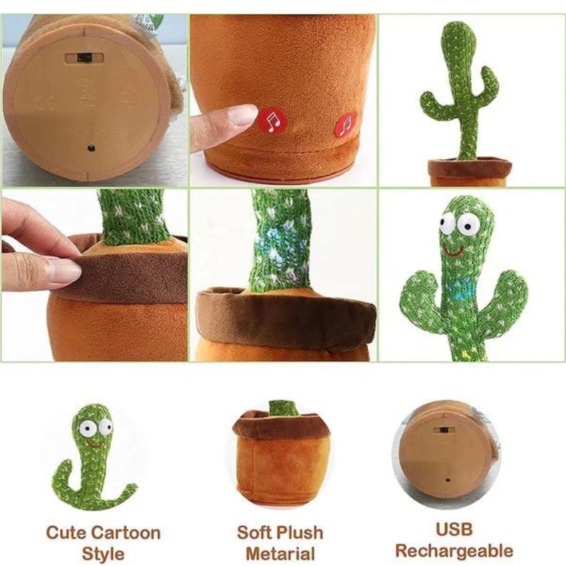 Dancing Cactus Toy - Repeat and Sing After me