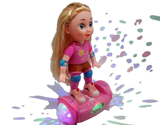 Beauty Doll Toy Hoverboard Balance Toy for Girls - Gift Doll