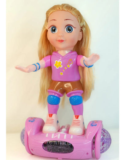 Beauty Doll Toy Hoverboard Balance Toy for Girls - Gift Doll